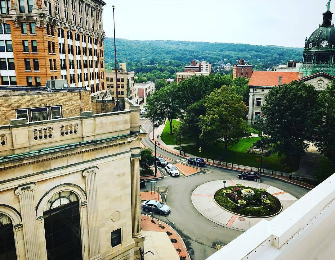 roof view off campus housing Binghamton U